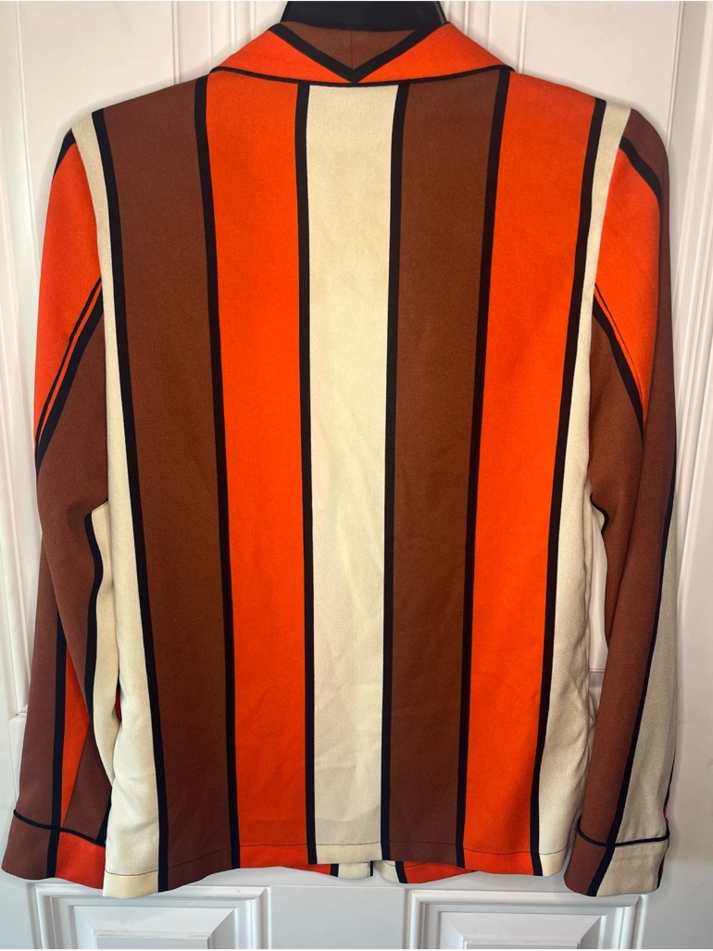 SCOTCH & SODA by MAISON SCOTCH for ANTHROPOLOGIE Stripe Drapey Blazer small - Picture 9 of 11